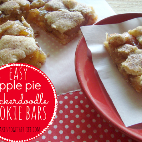 Apple Pie Snickerdoodle Cookie Bars