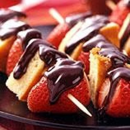Strawberry Shortcake Kabobs (Weight Watchers