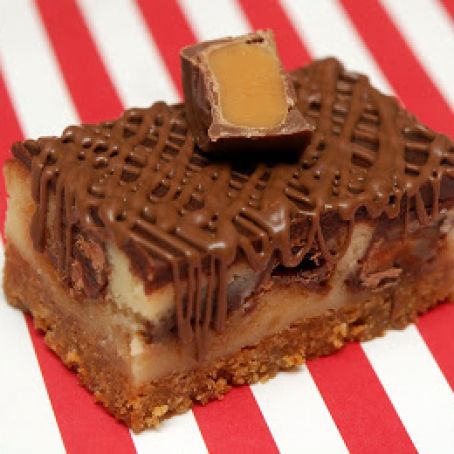 Rolo Cheesecake Bars