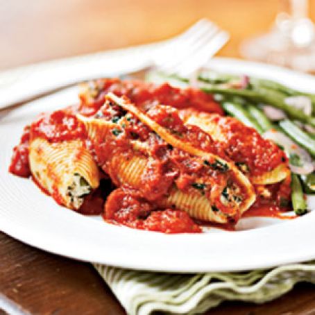 Spinach and Ricotta-Stuffed Shells