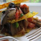 Caponata Polenta Stack