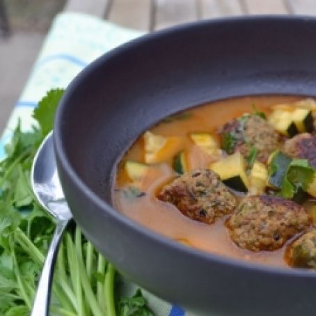 Poblano Albondigas Soup