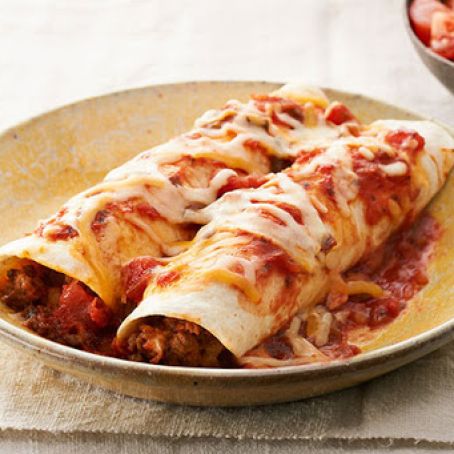 Enchilada, Baked (Ground Beef filling)