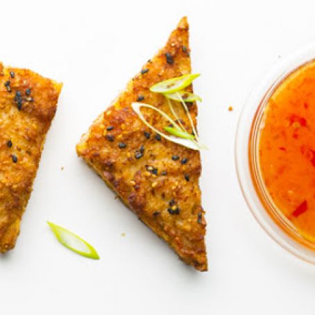 Shrimp Toast with Sweet Chile Sauce