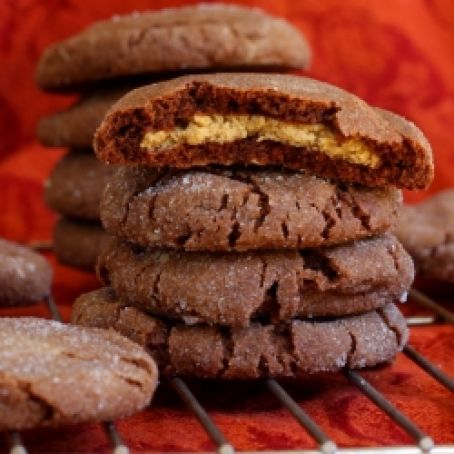 Chocolate Peanut Butter Surprise Cookies