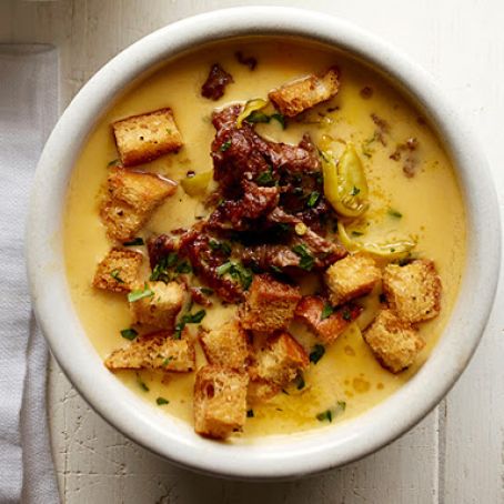 Philly Cheese Steak Soup