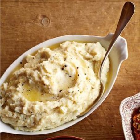 Sides (Garlic-Parmesan Mashed Potatoes)