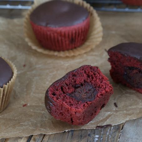 Stuffed Gluten Free Red Velvet Cupcakes - Gluten-Free on a Shoestring
