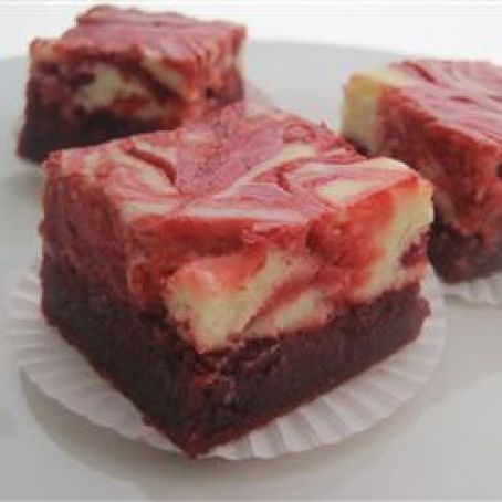 Red Velvet Cheesecake Swirl Brownies
