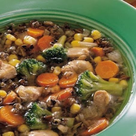 Slow-Cooker Confetti Wild Rice Soup