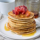 Blood Orange Whole-Wheat Ricotta Pancakes