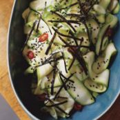 Shaved Zucchini with Miso Vinaigrette