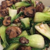 Baby Bok Choy with Mushrooms