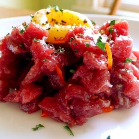 Jamie Oliver's lamb tartare