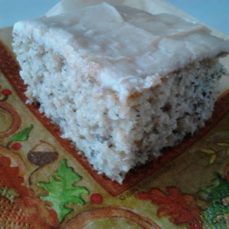 Sour Cream Banana Cake with Caramel Icing