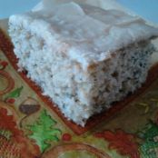 Sour Cream Banana Cake with Caramel Icing