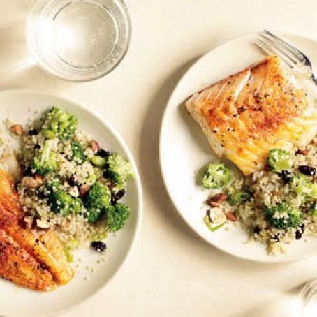 Spiced Cod With Broccoli-Quinoa Pilaf