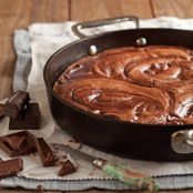 Chocolate Fudge Cake (12-inch cast-iron skillet)