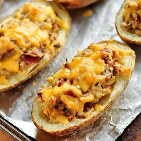 Bacon-Cheddar Twice Baked Potatoes