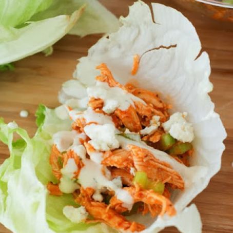 Buffalo Chicken Lettuce Wraps