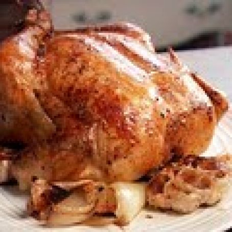 Slow-Roasted Garlic Chicken