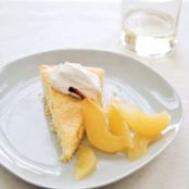Buttermilk Cake with Riesling-Poached Pears