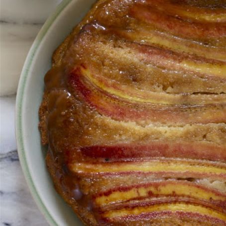 Banana Bourbon Upside Down Cake