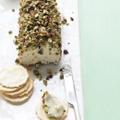 Pistachio-Covered Cheese Log