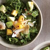 Kale Salad with Mango and Coconut