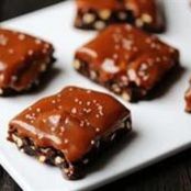 Salted Pretzel Caramel Brownies