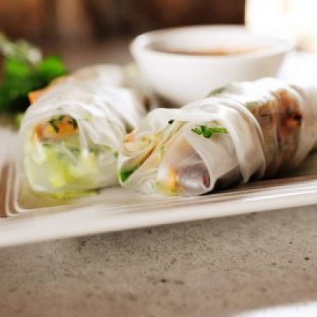 Leftover Turkey Spring Rolls (Pioneer Woman Cooks)