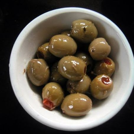 Marinated Green Olives