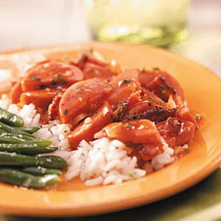 Smoked Kielbasa with Rice