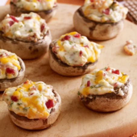 Cheese & Bacon Stuffed Mushrooms