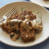 Meatless Meatloaf with Mushroom Gravy