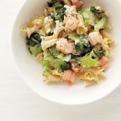 Pasta with Escarole and Shrimp