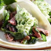 Poblano & Skirt Steak Fajitas