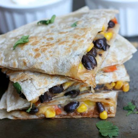 Black Bean and Corn Quesadillas