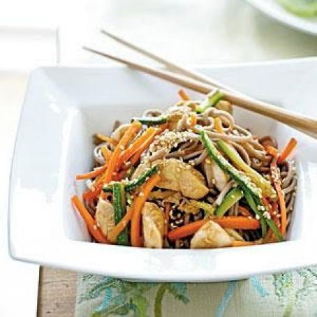 Soba Noodles with Chicken and Vegetables