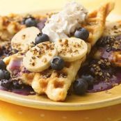 Quick & Fruity Crescent Waffles