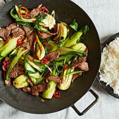 Beef-and-Bok-Choy Stir-Fry