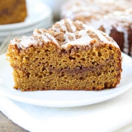 Pumpkin Cinnamon Streusel Coffee Cake