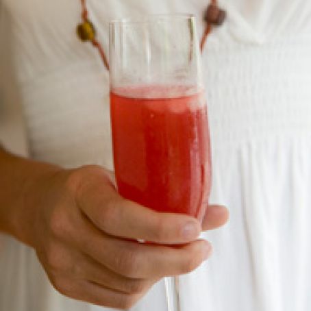 Jean-Georges' Sour Cherry-Yuzu Bellinis