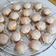 Glazed Mini Pumpkin Muffins