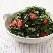 Spinach with Tomatoes and Feta