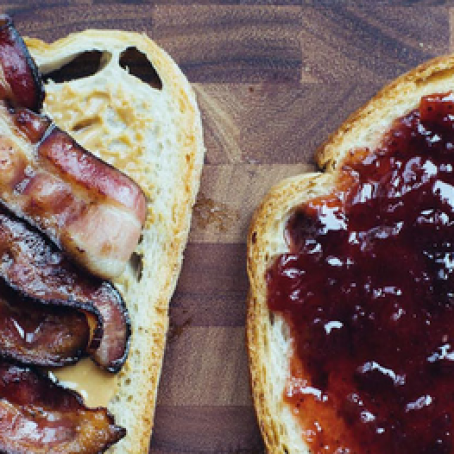 Bacon-Peanut Butter and Jam Sandwich