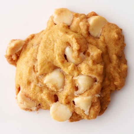Soft Pumpkin–White Chocolate Cookies