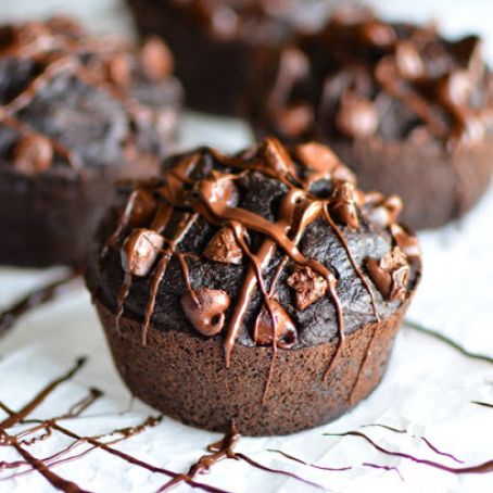 Double Fudge Banana Muffins