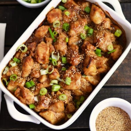 Baked Honey Sesame Chinese Chicken