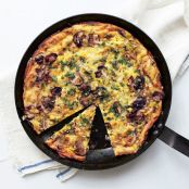 Mushroom, Leek, and Fontina Frittata